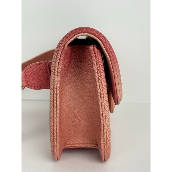 Chanel Caviar Quilted Sunset On The Sea Waist Bag – Coral with Gold Hardware C-1 - Picture 5 of 16